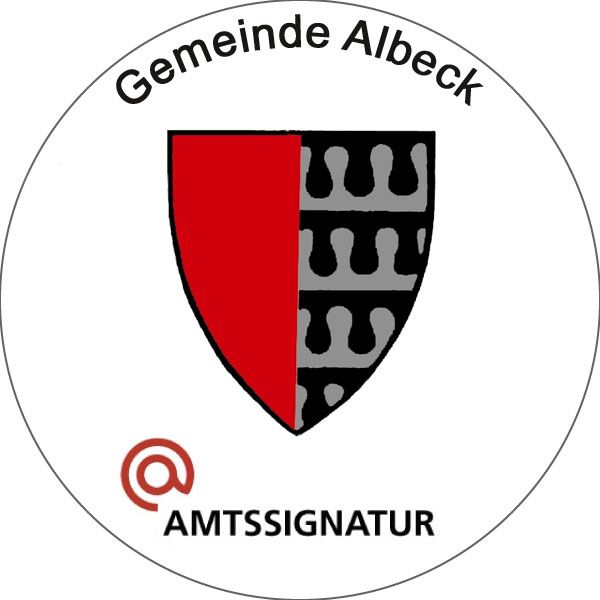 Amtssignatur Gemeinde Albeck